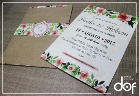 (convite casamento impressão digital) CONVITE CASAMENTO