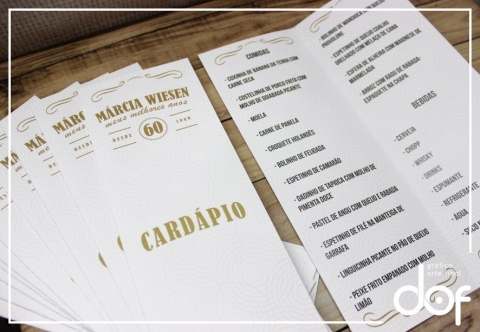 CARDÁPIO DE MESA PARA EVENTOS CARDÁPIO