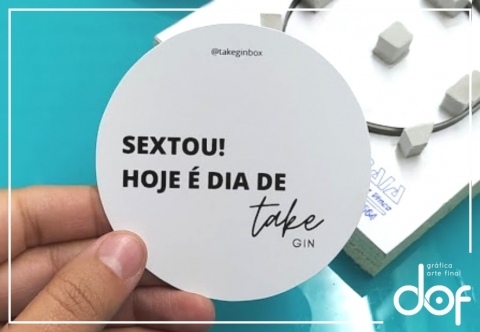 IMPESSÃO + CORTE EM FORMATO ESPECIAL CARTÃO REDONDO
