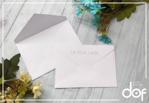ENVELOPE APROX. 13x10cm - IMPR. 1 COR ENVELOPE CARTA